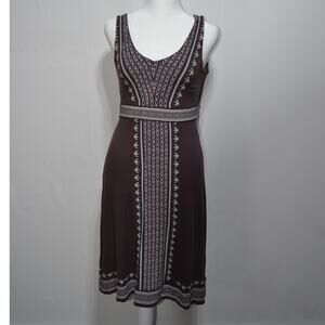 Athleta Tank Dress Brown Purple & Green Size Small
